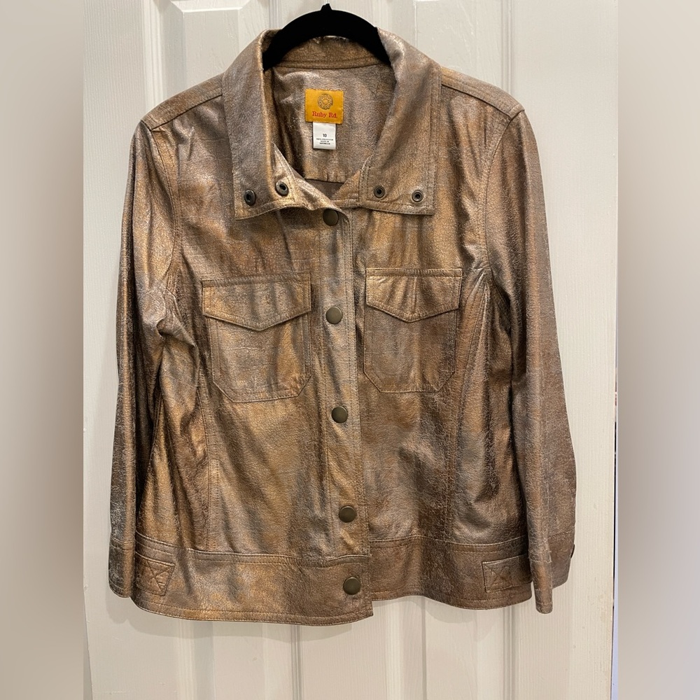 Ruby Red Copper Rustic look jacket.
